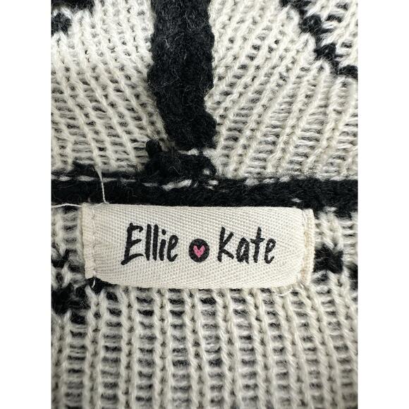 Ellie Kate Cardigan Sweater Oversized One Size Brown Black Fall Winter - Picture 3 of 8